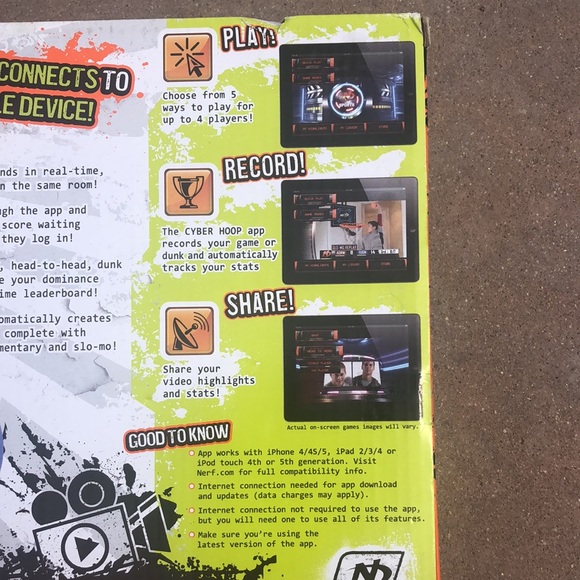 NERF NWOT INDOOR BASKETBALL HOOP - Picture 4 of 7